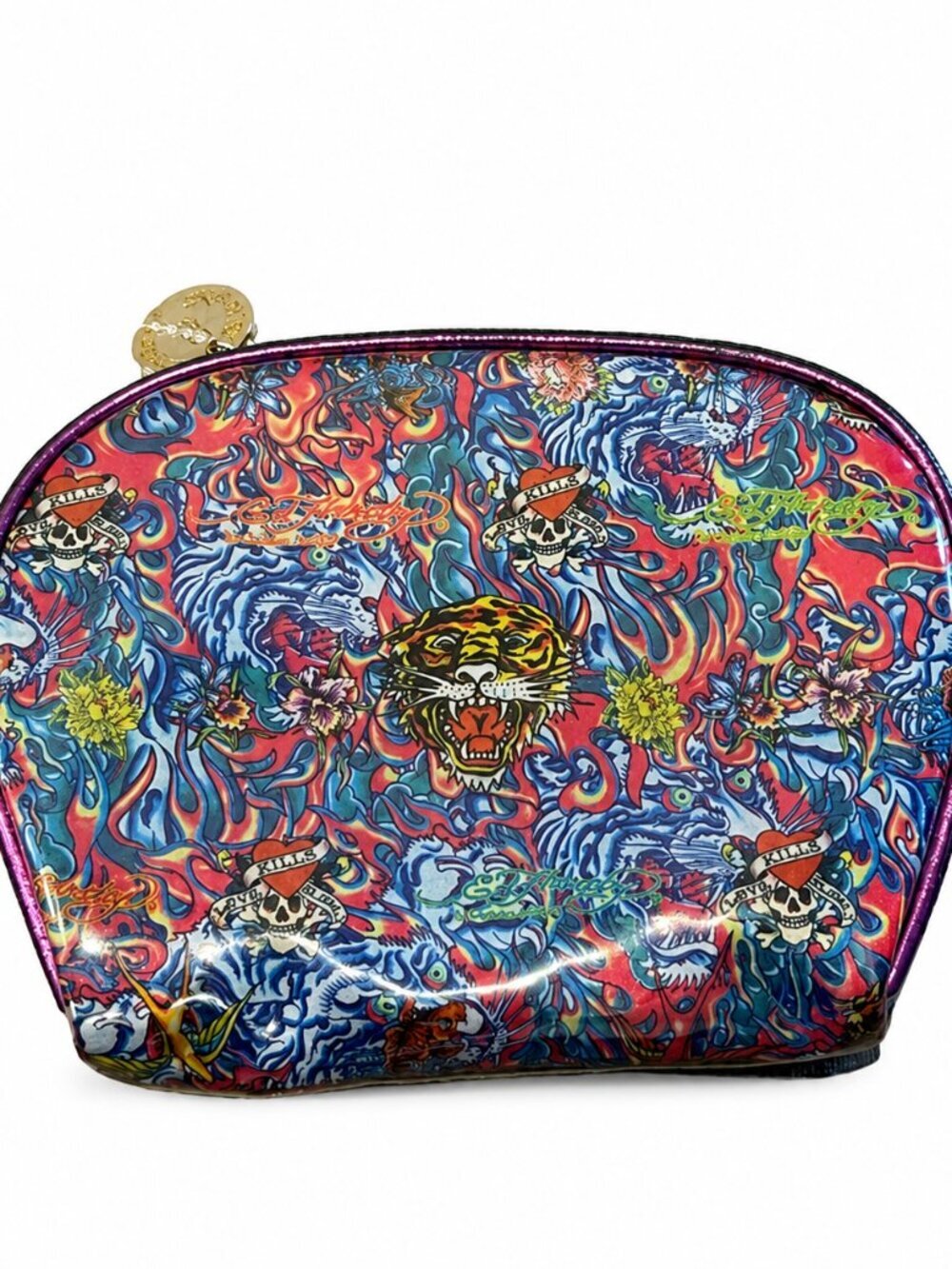 Ed Hardy Makeup Bag – Compact & Stylish Cosmetic Pouch 0017